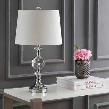 Channing 25.5" LED Crystal/Metal Table Lamp - JONATHAN Y